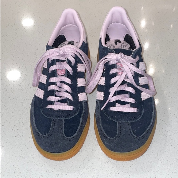 adidas Shoes - Adidas Women's Dark Blue and Light Pink Sneakers